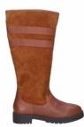 JJ Footwear - Woburn - Dameslaars - Cognac - Kuitmaat XL