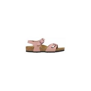 Sandaal Birkenstock Kids Rio Birko-Flor Nubuck Pink Clay Narrow-Schoenmaat 34