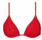 Barts - Kelli Gathe Triangle Bikinitop - Rood - Stretch - 82% Polyamide