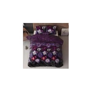 Sleeptime Magic Flower Dekbedovertrek - 200 x 200/220 + 2 60 x 70 cm kussenslopen - Paars