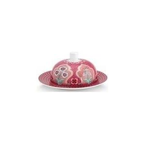 Botervloot Pip Studio Flower Festival Deco Dark Pink 17 x 8 cm