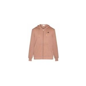 Vest KnowledgeCotton Apparel Men Ask Regular Zip Hood Kangaroo Badge Sweat Chocolate Malt-XL