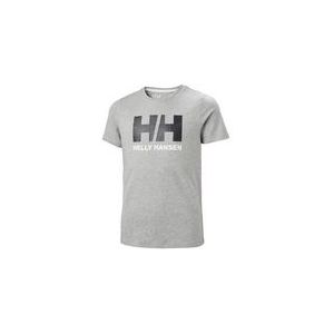 T-Shirt Helly Hansen Junior Logo T-Shirt Grey Melange-Maat 176