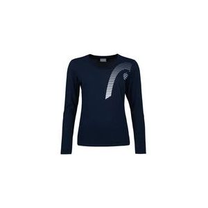 Tennisshirt HEAD Women Club 21 Linda L/S Dark Blue-M