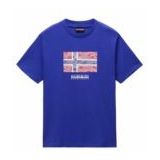 T-Shirt Napapijri Men S-Drapeau SS Royal Blue-XS