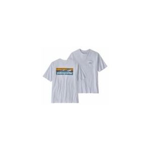 T-Shirt Patagonia Men Boardshort Logo Pocket Responsibili-Tee  White-S