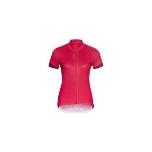 Fietsshirt Odlo Women S/U Collar S/S Full Zip Essential Paradise Pink Raspberry Fudge-L