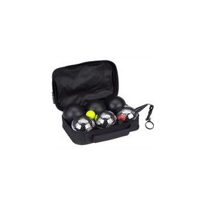 Jeu de Boulesset Get & Go Luxe Zilver Zwart (6 Ballen)