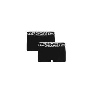 Boxershort Chicamala Girls Solid Black Black (2-Delig)-Maat 110 / 116