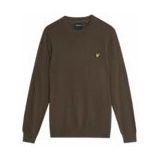 Lyle & Scott - Cotton Merino Crew Neck - Trui - Espresso