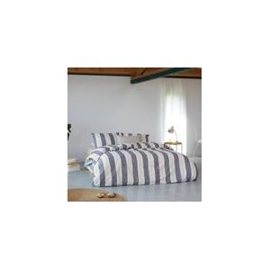 Walra Dekbedovertrek Remade Nautic Stripes - 200x220 - 100% katoen - Donker Blauw