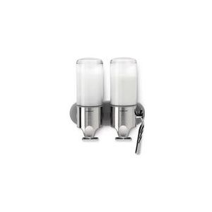 Zeepdispenser simplehuman Twin RVS Transparant