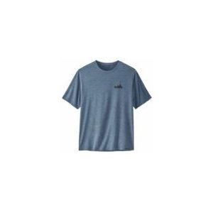 T Shirt Patagonia Men Cap Cool Daily Graphic Shirt 73 Skyline: Utility Blue X/Dye-L