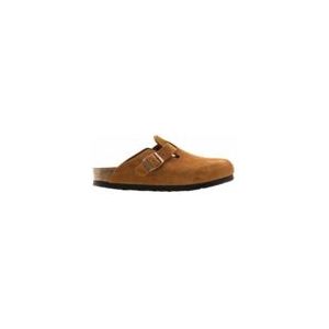 Klomp Birkenstock Unisex Boston Soft Footbed Suede Mink Narrow-Schoenmaat 41