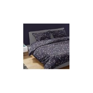 Dekbedovertrek Romanette Muriel Blauwgrijs Flanel-240 x 200 / 220 cm | Lits-Jumeaux