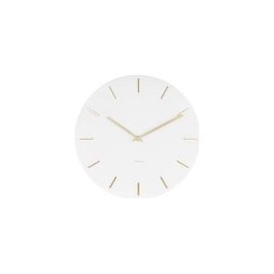 Klok Karlsson Charm White Steel With Gold Battons 45 cm