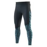 Hardloopbroek Dynafit Men Trail Graphic Tights Blueberry Razzle Dazzle-XL