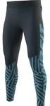 Hardloopbroek Dynafit Men Trail Graphic Tights Blueberry Razzle Dazzle-XL