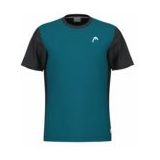 Tennisshirt HEAD Men Slice Shirt Teal-XXL
