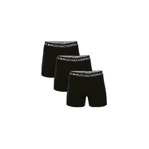 Boxershort Muchachomalo Boys Solid Black Black (3-Delig)-Maat 122 / 128