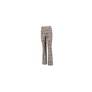 Legging Deblon Women Celine Cropped Flared Leggings Leopard Chocolate-XL