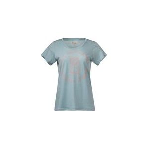 T-Shirt Bergans Women Graphic Wool Tee Misty Forest Cantaloupe-M