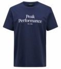 Peak Performance - Original Tee - T-Shirt - Blue Shadow Offwhite - 100% Katoen