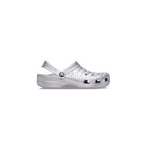 Sandaal Crocs Unisex Classic Metallic Crocskin Silver-Schoenmaat 41 - 42