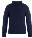 Barbour - Burne Roll Neck Knitted Jumper - Damestrui - Navy