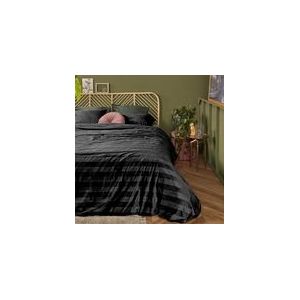 Dekbedovertrek At Home by Beddinghouse Soft Shine Black Velvet-240 x 200 / 220 cm | Lits-Jumeaux