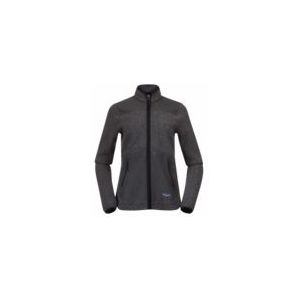 Vest Bergans Women Nordmarka ReWool Pile Midlayer Jacket Solid Dark Grey/Dark Shadow Grey-L