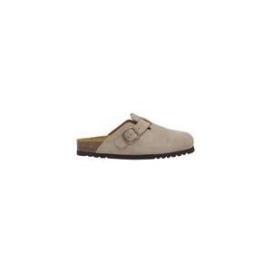 Klomp Scholl Women Fae New Suede Sa Dark Beige-Schoenmaat 42