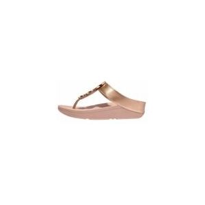 FitFlop Women Halo Bead-Circle Metallic Toe-Post Sandals Rose Gold-Schoenmaat 38