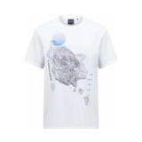 T-Shirt Peak Performance Men Explore Graphic Tee White Blue Shadow-XXL