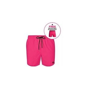 Zwembroek Muchachomalo Boys Solid Neon Pink 2024-Maat 122 / 128