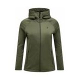 Peak Performance Womens Rider Essentials Zip Hood Fleecevest (Dames |olijfgroen)