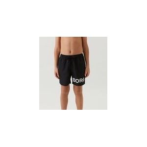 Zwembroek Björn Borg Boys Borg Swim Shorts Black Beauty-Maat 146 / 152