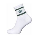 The Indian Maharadja - Striped Sock Low Length - Forest Green - Unisex