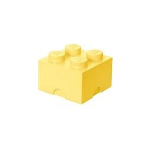 Opbergbox Lego Brick 4 Geel Cool