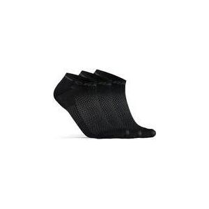 Sok Craft Unisex Core Dry Shaftless Sock 3-Pack Black-Schoenmaat 37 - 39