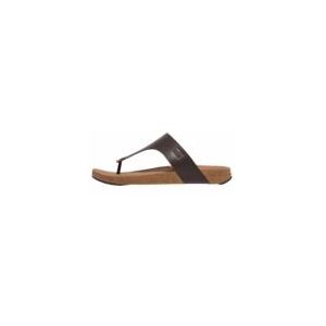 FitFlop Men iQushion Leather Toe-Post Sandals Chocolate Brown-Schoenmaat 41