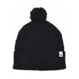 Muts Black Diamond Cable Cuff Pom Beanie Black