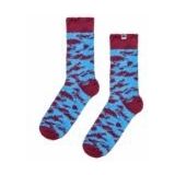 Happy Socks - Fluffy Zebra - Huissokken - Dark Red