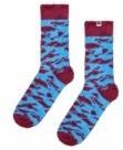 Happy Socks - Fluffy Zebra - Huissokken - Dark Red