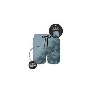 Zwembroek Muchachomalo Men Water React Print Blue-M