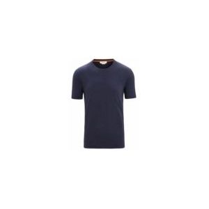 Icebreaker - Natural Blend Central Classic T-Shirt - Midnight Navy - Katoen/Merinowol