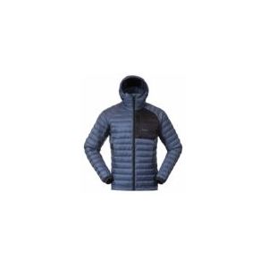Jas Bergans Men Vaagaa Light Down Jacket Hood Granite Blue/Black-M
