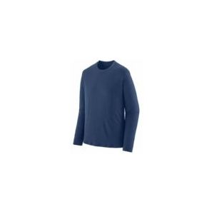 T-Shirt Patagonia Men L/S Cap Cool Merino Blend Shirt Clement Blue-XXL
