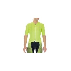 Fietsshirt UYN Men Airwing OW S/S Yellow Black-M