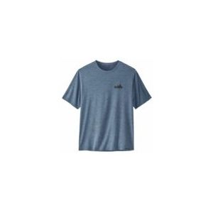 T Shirt Patagonia Men Cap Cool Daily Graphic Shirt 73 Skyline: Utility Blue X/Dye-XS